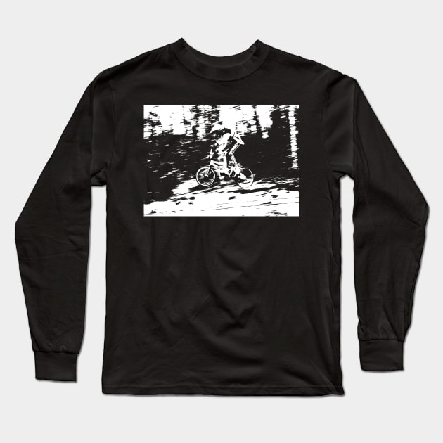 bmx Long Sleeve T-Shirt by rickylabellevie